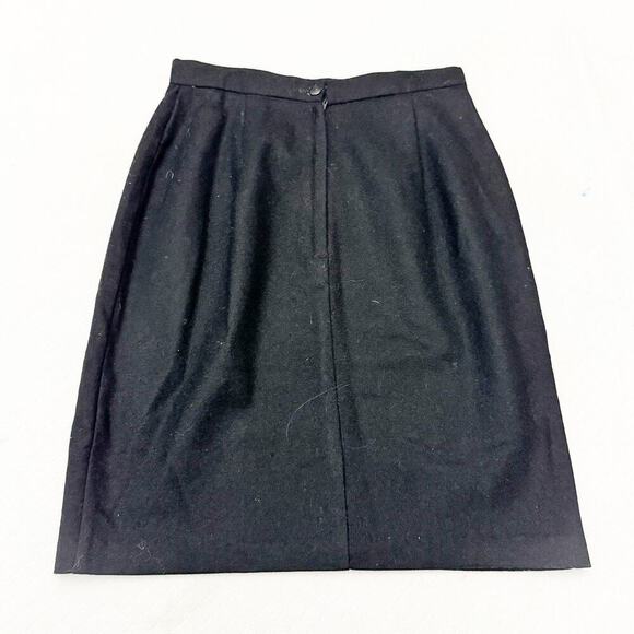 Michele Black Wool Classic Pencil Skirt Knee Length Size 8 - Picture 1 of 5